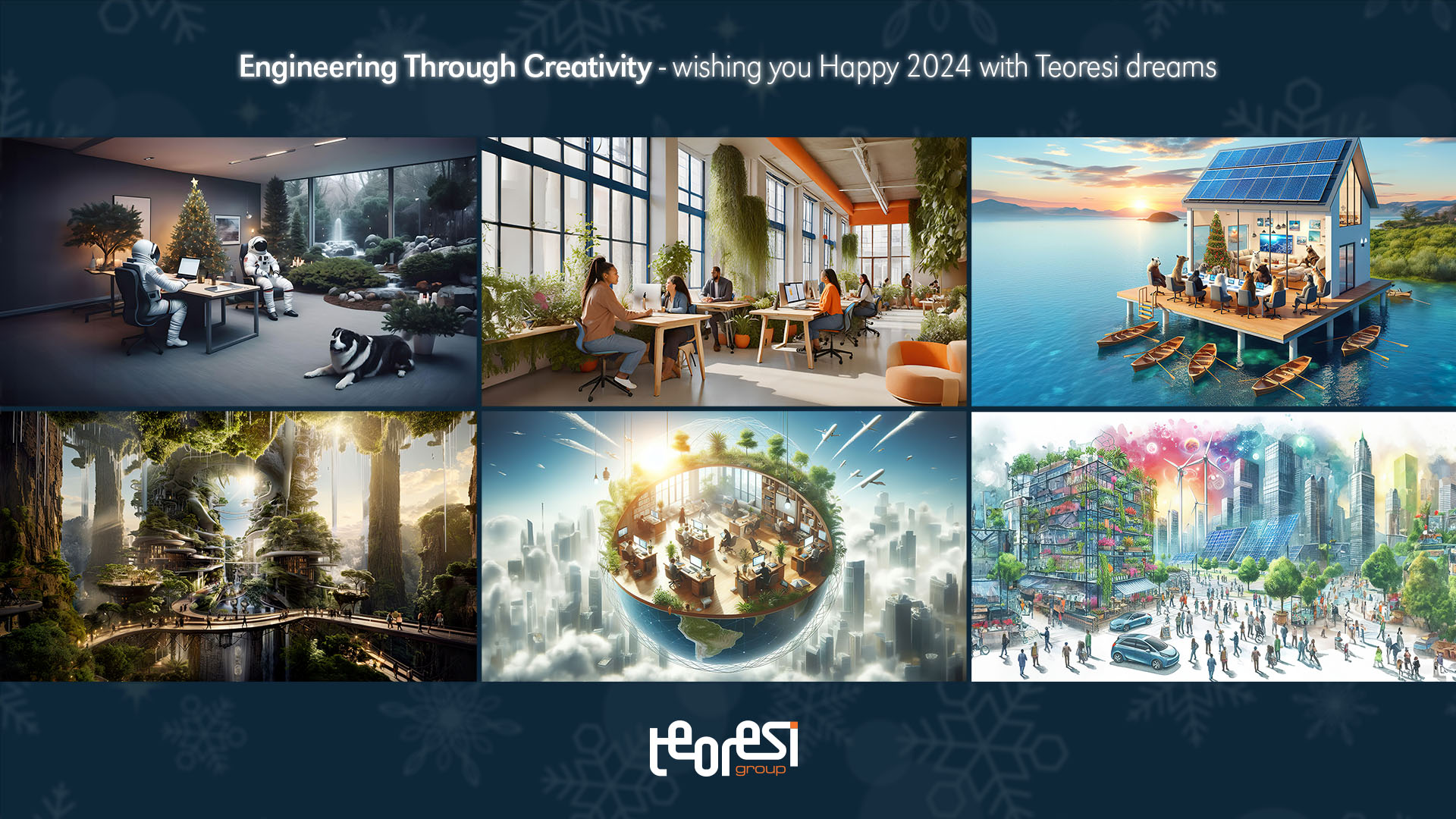 Engineering Through Creativity - wishing you happy 2024 with Teoresi dreams