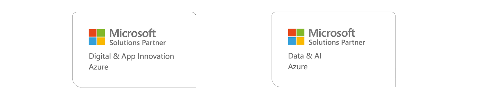 Custom logo combining Microsoft Digital & App innovation Azure and Data & AI Azure