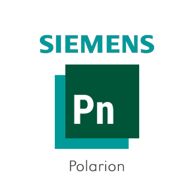 Logo Siemens Polarion per il software di gestione del ciclo di vita delle applicazioni